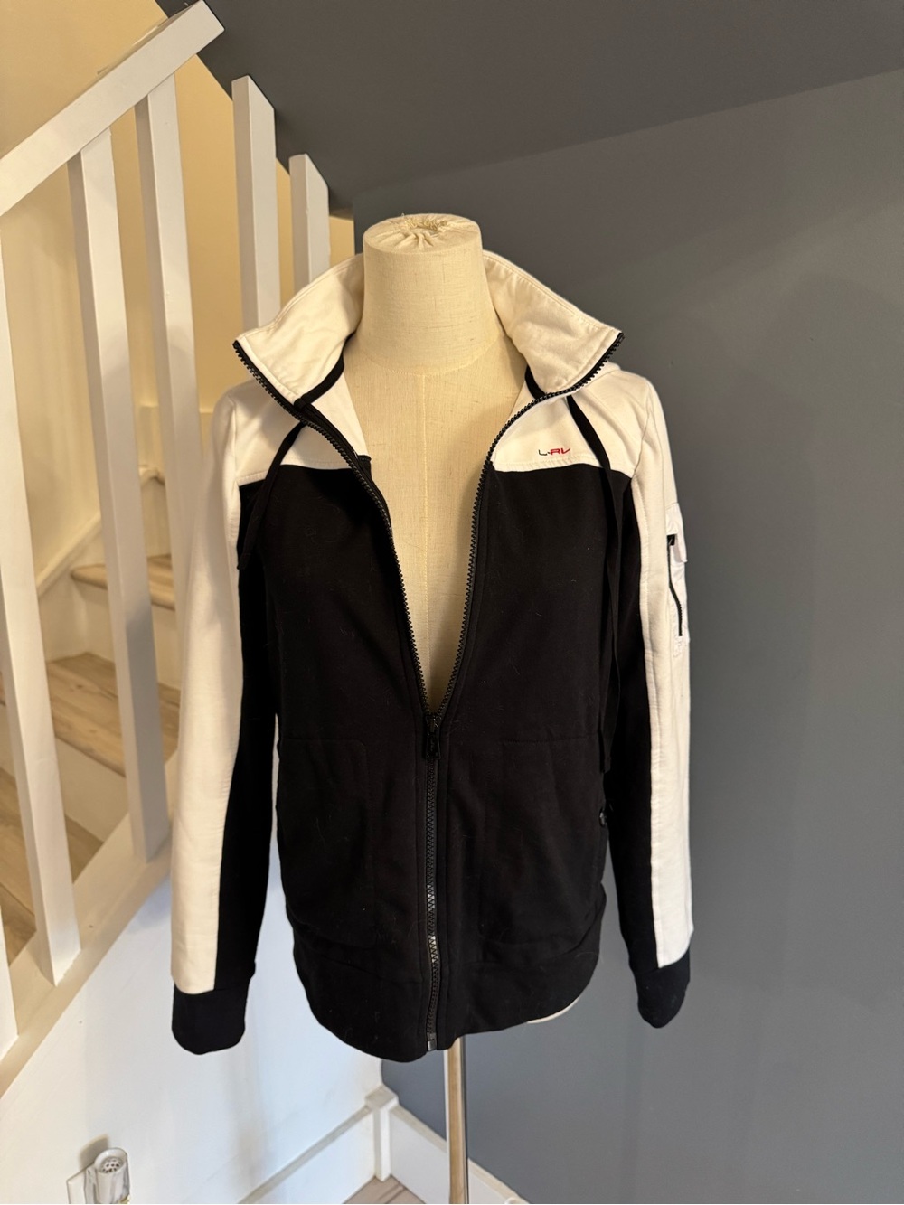 L-RL Lauren Classic Ralph Lauren Y2K Preppy Hooded Jacket Petite M